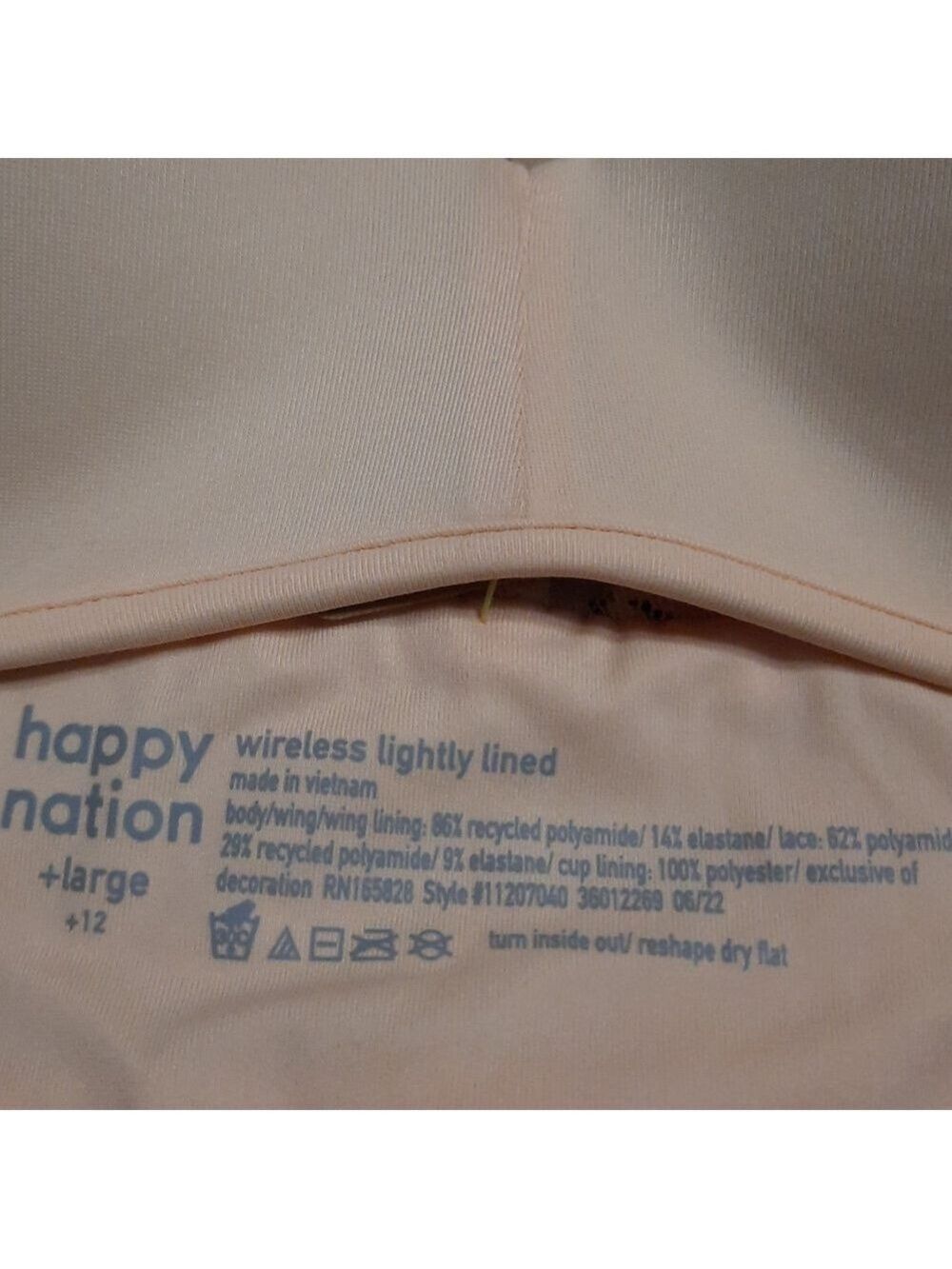 Happy Nation Girls Bras Set of 3 Large Size 12 NWT - Picture 6 of 8